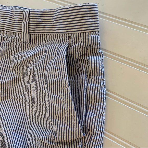 Brooks Brothers Red Fleece Boys Blue/White Sear Sucker Pants - Picture 8 of 11